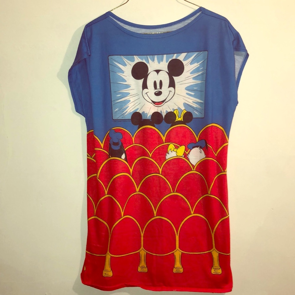 Disney all over printed long t shirt no size
